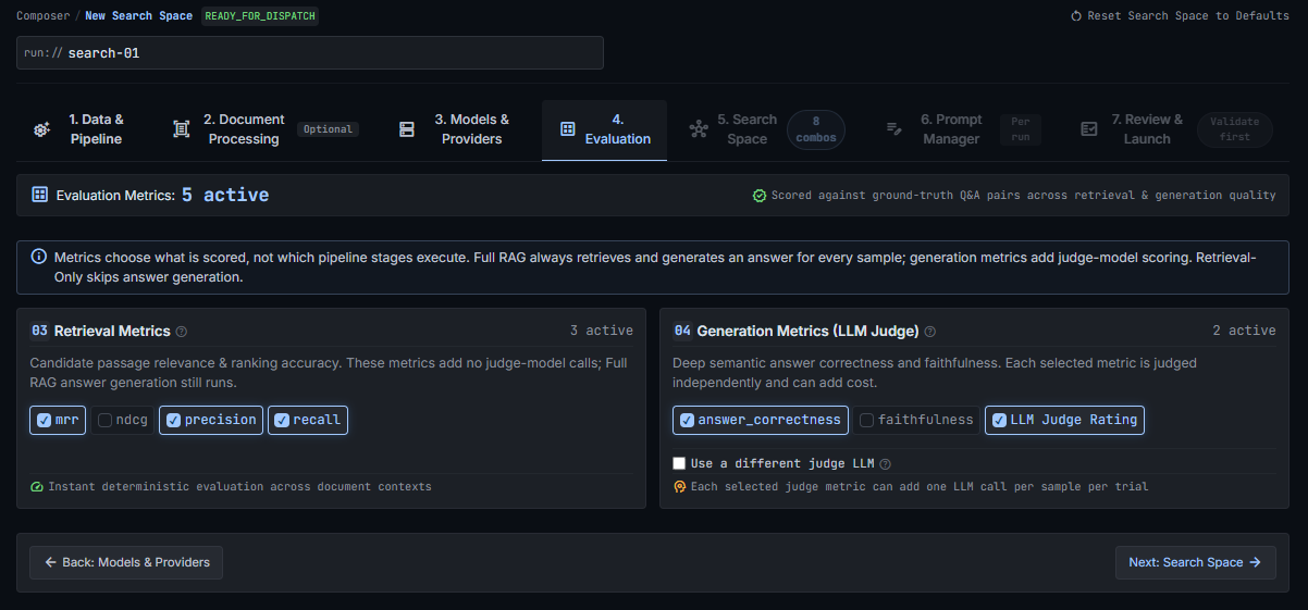 4. Evaluation Settings
